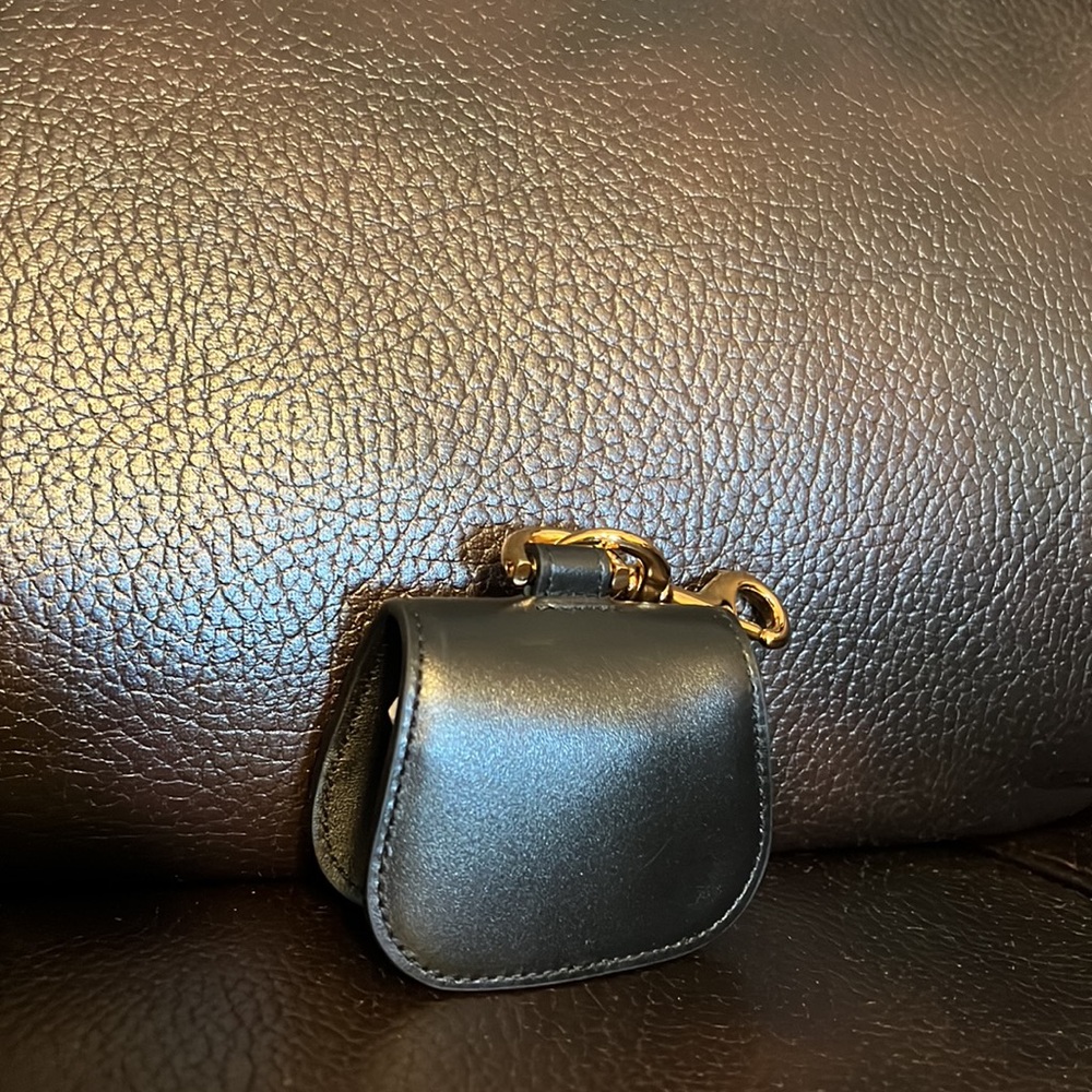 Versace unisex Greca goddess logo monogram leather AirPods Pro lanyard case NEW - Picture 5 of 11
